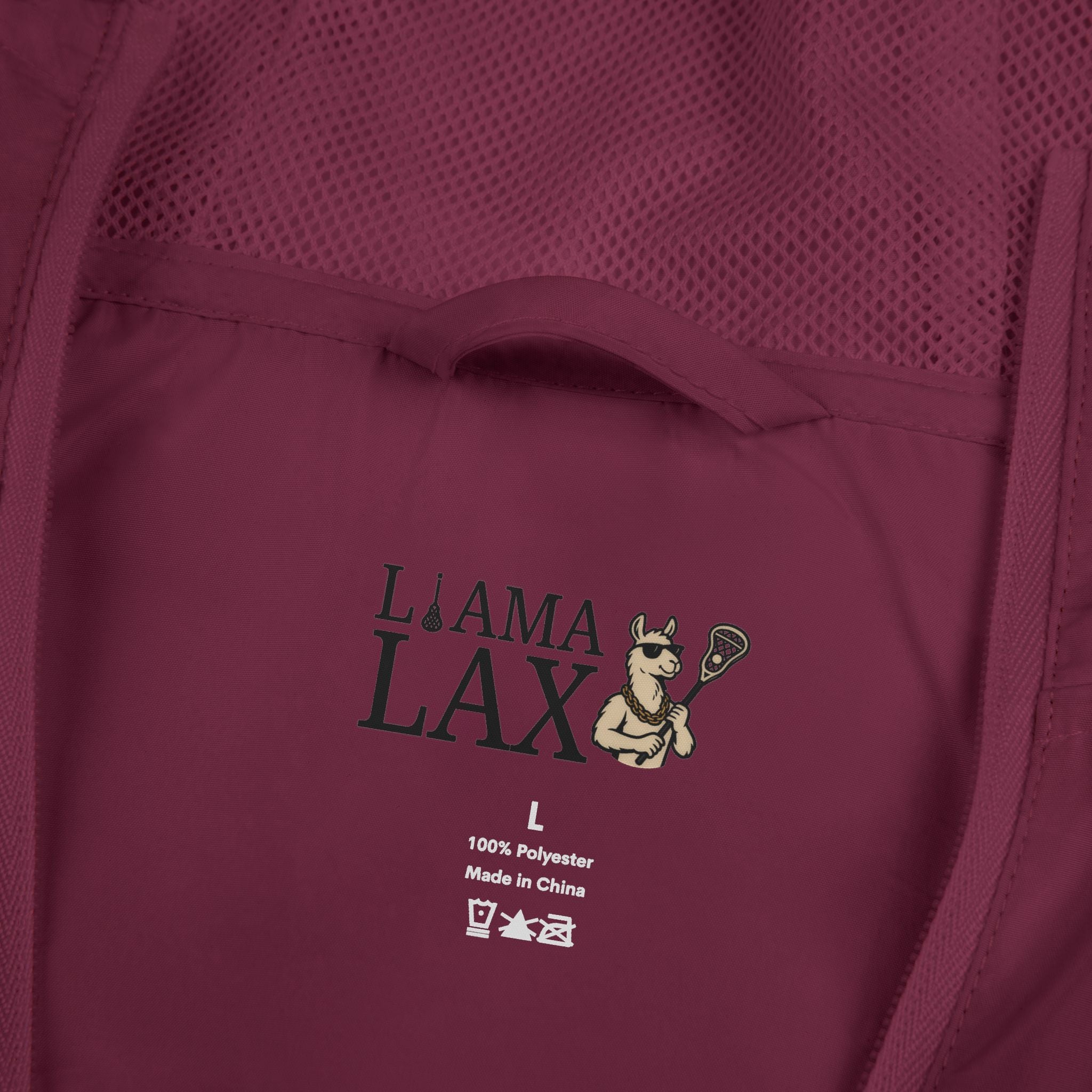 Llama Lax Full-Zip Windbreaker